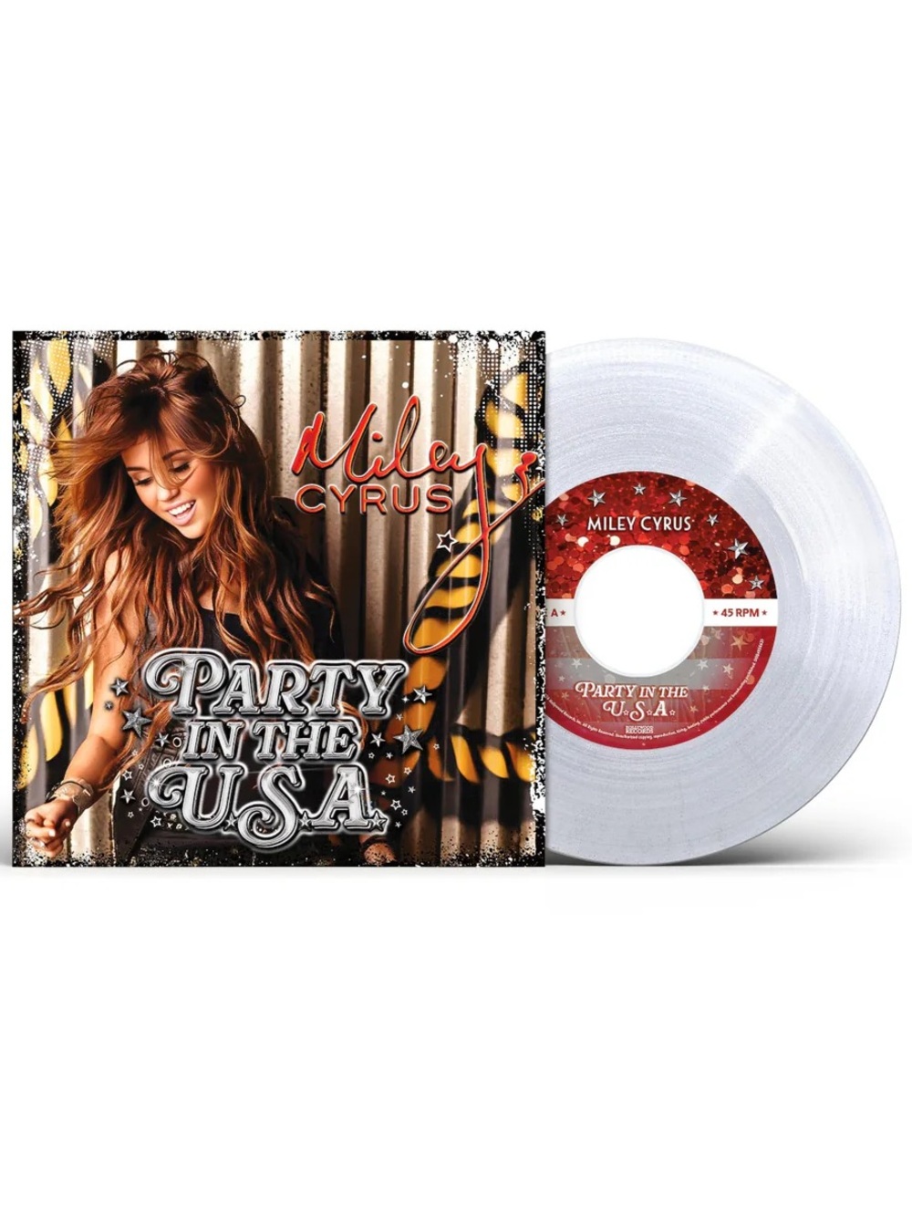 Miley Cyrus - Party In The U.S.A. [Clear/Glitter 7" Single]